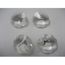 Crystal Octagon Pendant 14mm